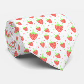Erdbeeren Krawatte (Gerollt)