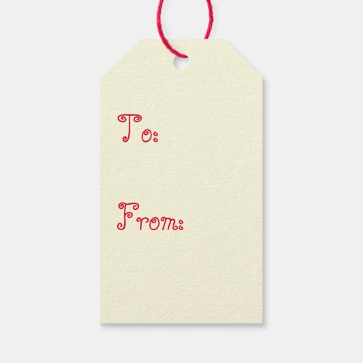 Erdbeeren Kreuzstich Geschenkanhänger (Rückseite)