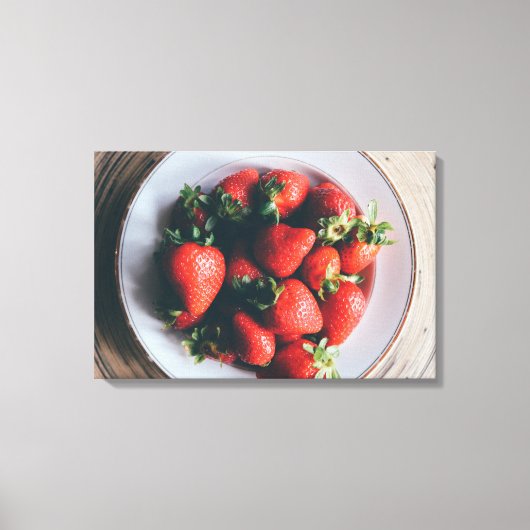 Erdbeeren Küche Wand Leinwand (Vorderseite)