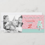 Erdbeeren Kuchen Foto Vorlage Geburtstag (Vorderseite)