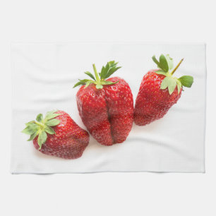 Erdbeeren Küchentuch