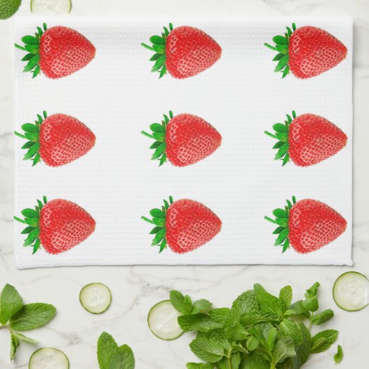 Erdbeeren Küchentücher (Gefaltet)