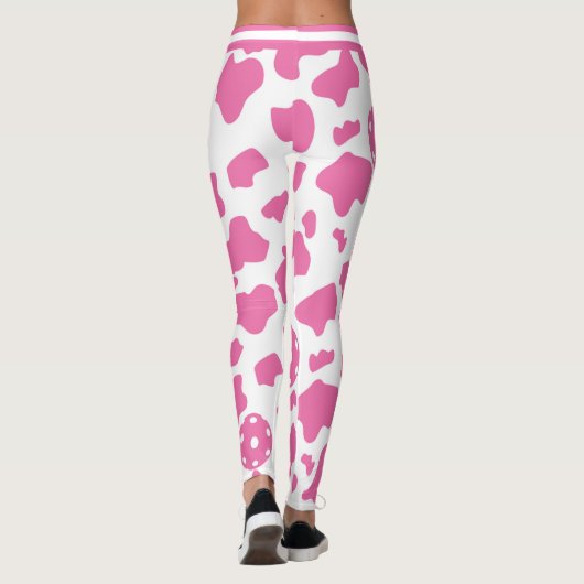 🍓 🐄 Erdbeeren-Kuh-Pickleball Leggings (Rückseite)
