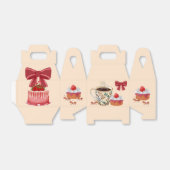 Erdbeeren-Kurzkuchen-Verpackung. Geschenkschachtel (Ungefaltet)