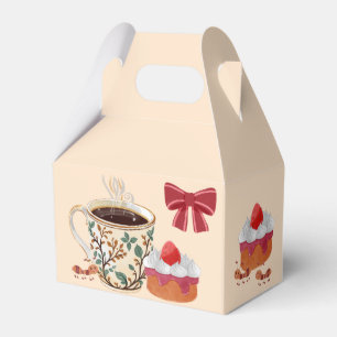 Erdbeeren-Kurzkuchen-Verpackung. Geschenkschachtel