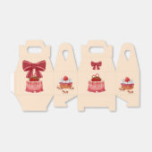 Erdbeeren-Kurzkuchen-Verpackung. Geschenkschachtel (Ungefaltet)