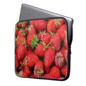 Erdbeeren Laptopschutzhülle (Vorderseite Links)