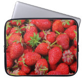 Erdbeeren Laptopschutzhülle (Vorderseite)