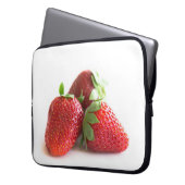 Erdbeeren Laptopschutzhülle (Vorderseite Links)
