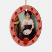 Erdbeeren Lover - Toon Erdbeeren rahmen benutzersp Keramik Ornament (Rechts)