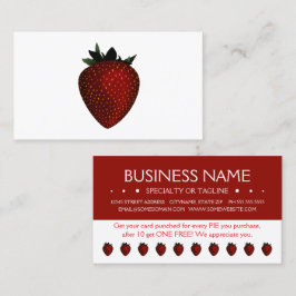 Erdbeeren Loyalkarte Treuekarte