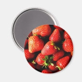 Erdbeeren Magnet (Vorderseite/Rückseite)