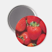 Erdbeeren Magnet (Vorderseite/Rückseite)
