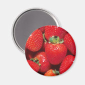 Erdbeeren Magnet (Vorderseite/Rückseite)