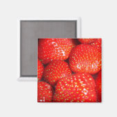 Erdbeeren Magnet (Vorderseite/Rückseite)