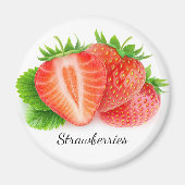 Erdbeeren Magnet (Vorne)