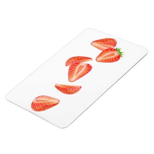 Erdbeeren Magnet (Linke Seite)