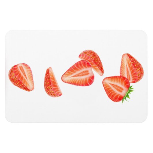 Erdbeeren Magnet (Horizontal)