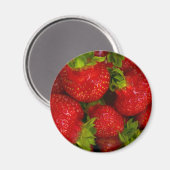 Erdbeeren Magnet (Vorderseite/Rückseite)