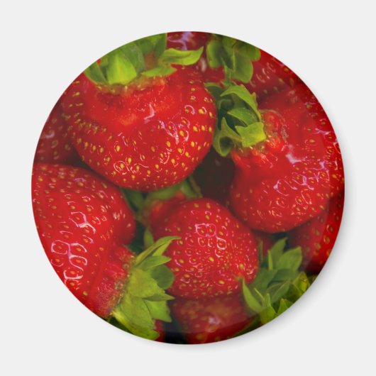Erdbeeren Magnet (Vorne)