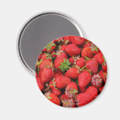 Erdbeeren Magnet (Vorderseite/Rückseite)