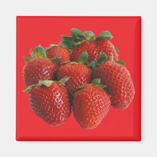 Erdbeeren Magnet (Vorne)