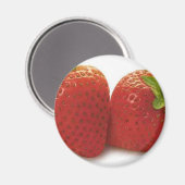 Erdbeeren Magnet (Vorderseite/Rückseite)