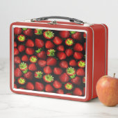 Erdbeeren Metall Brotdose (Beispiel)