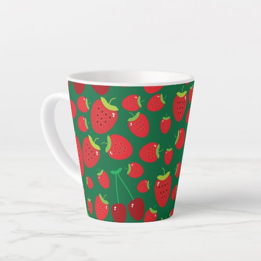 Erdbeeren Milchtasse (Linke Ecke)