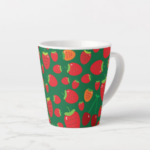 Erdbeeren Milchtasse