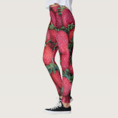 Erdbeeren mit grünen Blätter Leggings (Links)