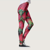 Erdbeeren mit grünen Blätter Leggings (Rechts)
