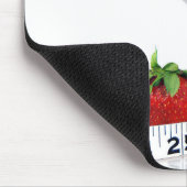Erdbeeren mit Maßband Mousepad (Ecke)