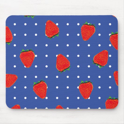 Erdbeeren mit Punkten Mousepad (Vorne)