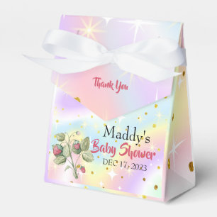 Erdbeeren mit Twinkling Stars Danke Baby Dusche Geschenkschachtel