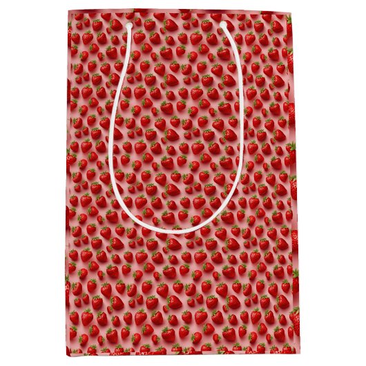 Erdbeeren Mittlere Geschenktüte (Vorderseite)