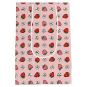 Erdbeeren Mittlere Geschenktüte (Rückseite)