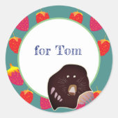 Erdbeeren, Mole Kids Celebration Sticker (Vorderseite)