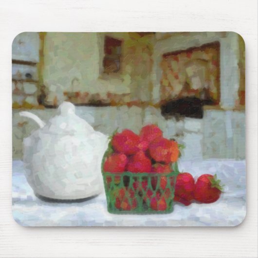 Erdbeeren Mousepad (Vorne)