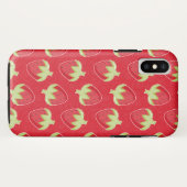 Erdbeeren Muster Handy Case - Rot (Rückseite (Horizontal))