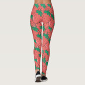 Erdbeeren Muster Leggings (Rückseite)