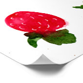 Erdbeeren-Muster Poster (Ecke)