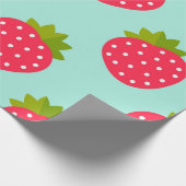 Erdbeeren Muster Wrapping Paper Geschenkpapier (Ecke)