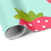Erdbeeren Muster Wrapping Paper Geschenkpapier (Rolleneckpunkt)
