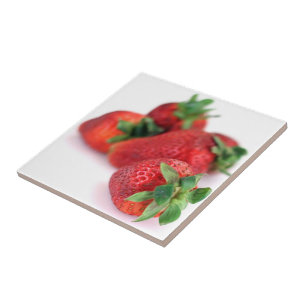 Erdbeeren Nah Foto Tiles Fliese