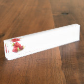 Erdbeeren Namensplakette (Seite)