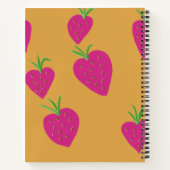 Erdbeeren-Notebook individuell anpassbar Notizblock (Rückseite)