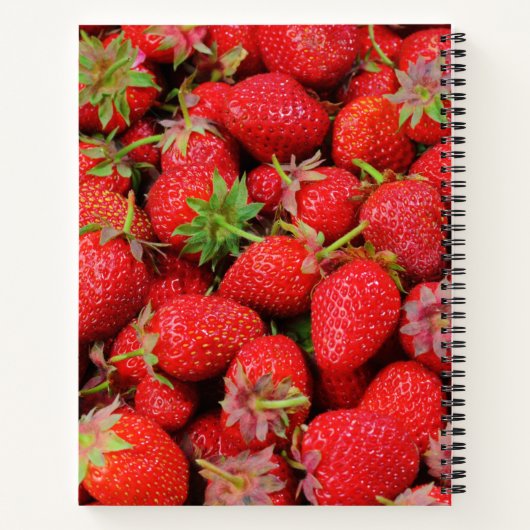 Erdbeeren Notizblock (Rückseite)