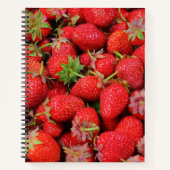 Erdbeeren Notizblock (Vorderseite)