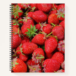 Erdbeeren Notizblock